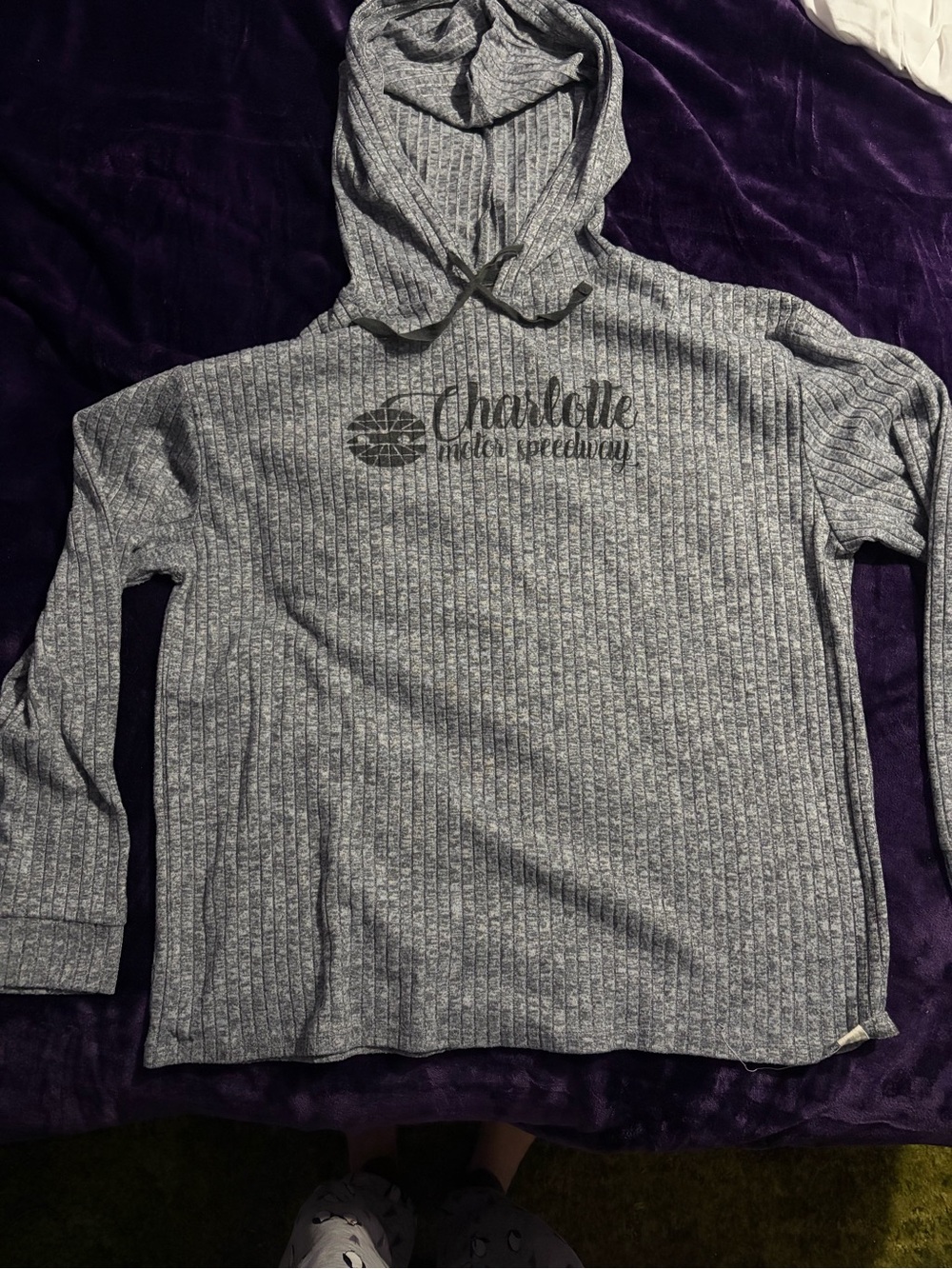 Blue 84 Gray Ribbed Pullover